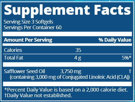 cla 1250 (metabolic response modifier) supplement facts