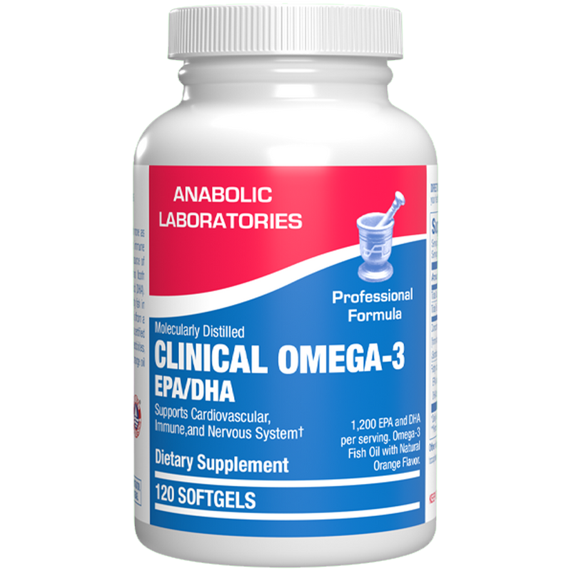 CLINICAL OMEGA-3 EPA/DHA (Anabolic Laboratories) 120ct Front