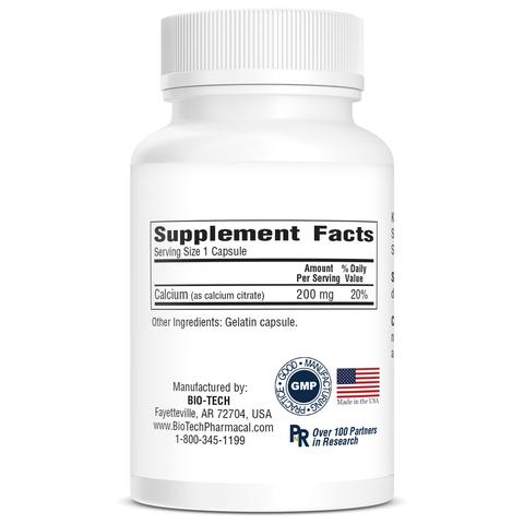 Cal-Citrate (Bio-Tech Pharmacal) Supplement Facts