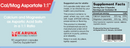 cal/mag aspartate 1:1 (karuna responsible nutrition) label