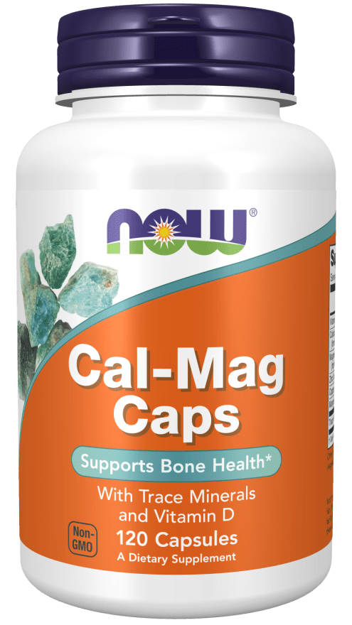 Cal-Mag Capsules (NOW) Front