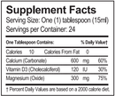 Calcium | Magnesium | Vitamin D Liquid Progena Supplement Facts