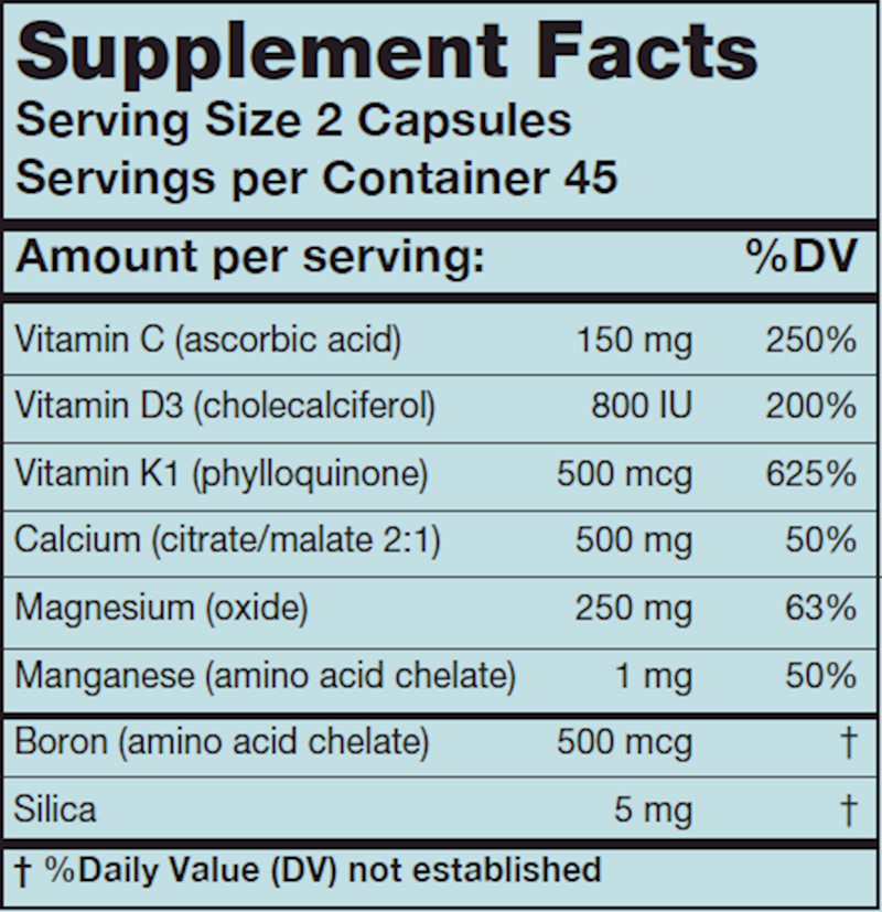 CalGuard (Karuna Responsible Nutrition) Supplement Facts