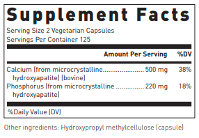 Calcium Microcrystaline Hydroxyapatite (Douglas Labs) supplement facts