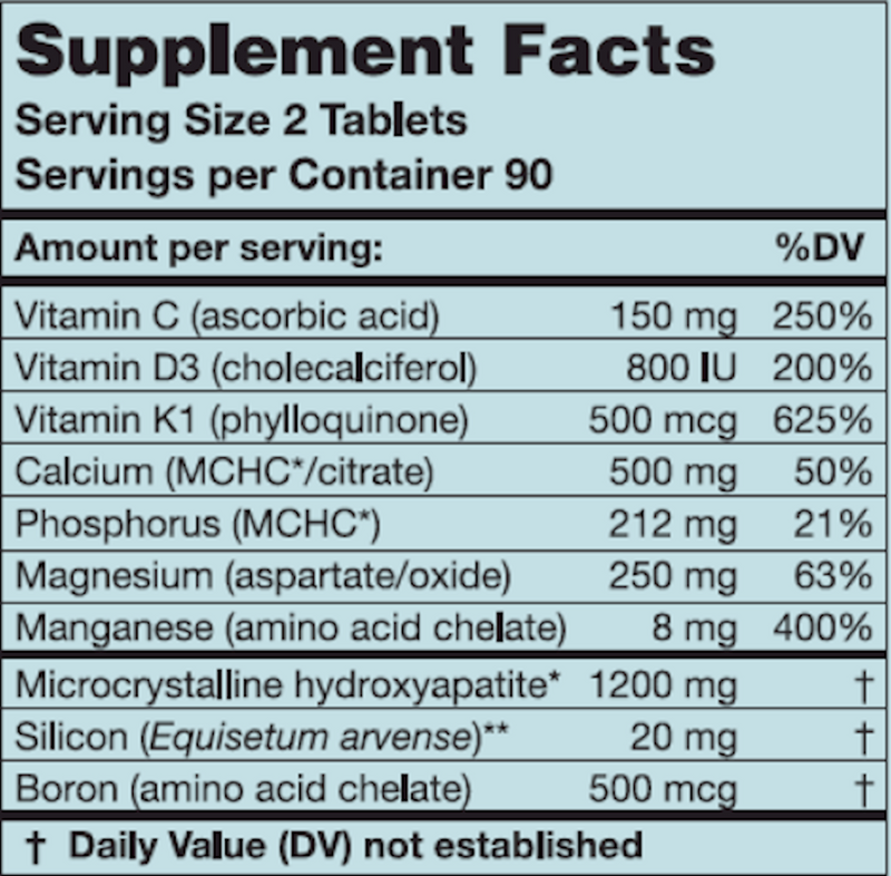 CalPlex 600 mg (Karuna Responsible Nutrition) Supplement Facts