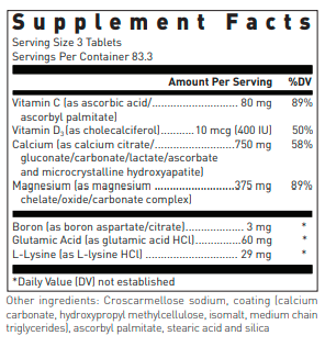 Cal-6+MG. ™ (Douglas Labs) supplement facts