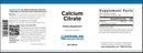 calcium citrate douglas labs label