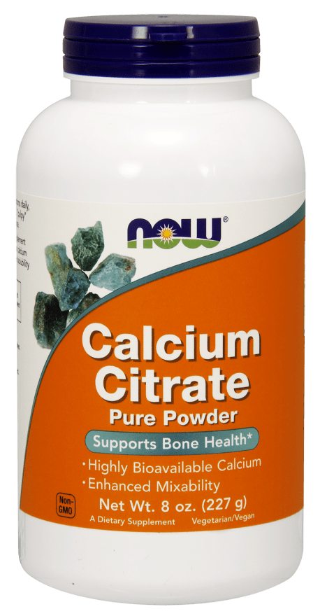 Calcium Citrate Powder (NOW) Front
