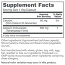 calcium d-glucarate 500 mg (protocol for life balance) supplement facts