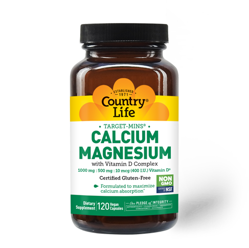 Calcium Magnesium with Vitamin D (Country Life) Front