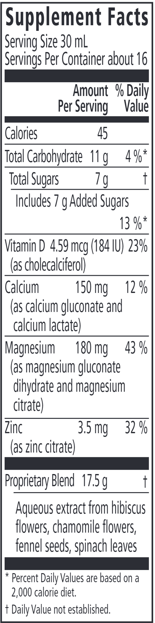 Calcium and Magnesium (Salus) Supplement Facts