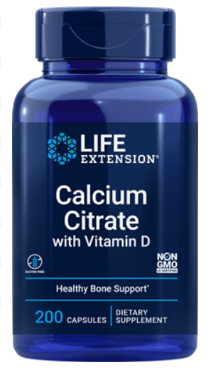 Calcium Citrate with Vitamin D (Life Extension) Front