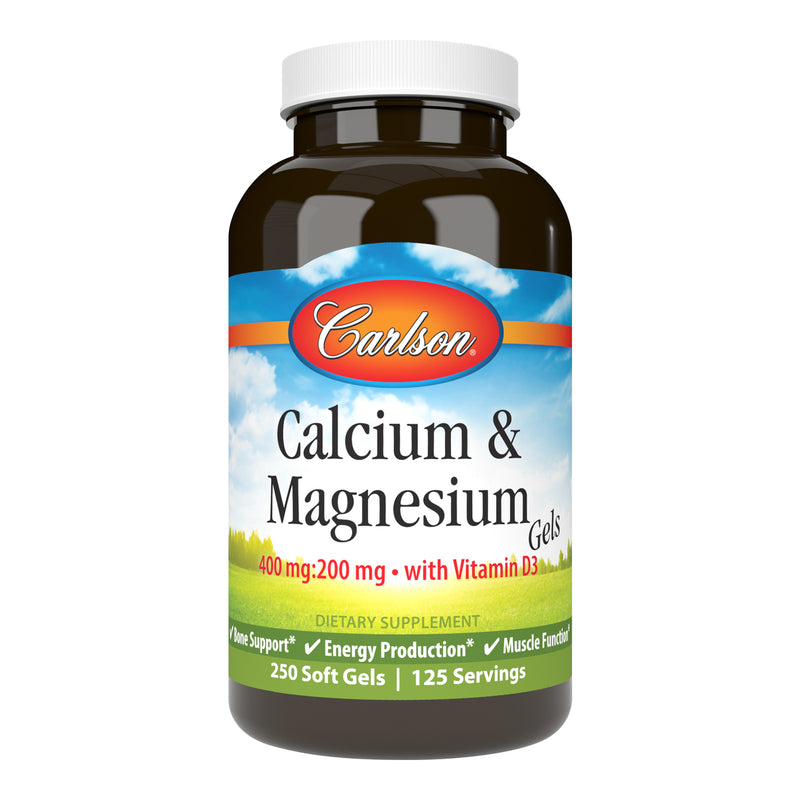 Calcium & Magnesium (Carlson Labs) Front