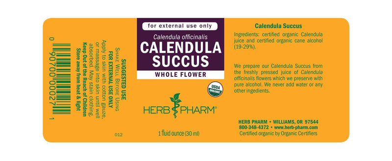 Calendula Succus label | Herb Pharm