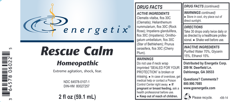 Calm Five (Energetix) Label