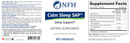 calm sleep sap (nfh nutritional fundamentals) label