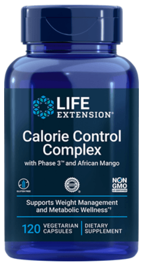 Calorie Control Complex with Phase 3™ and African Mango (Life Extension) Front