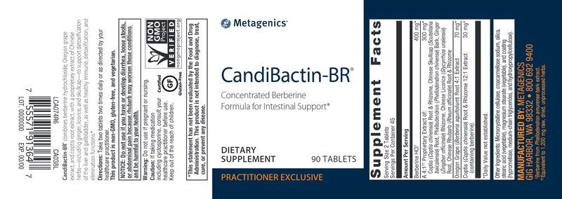 CandiBactin - BR (Metagenics) Label