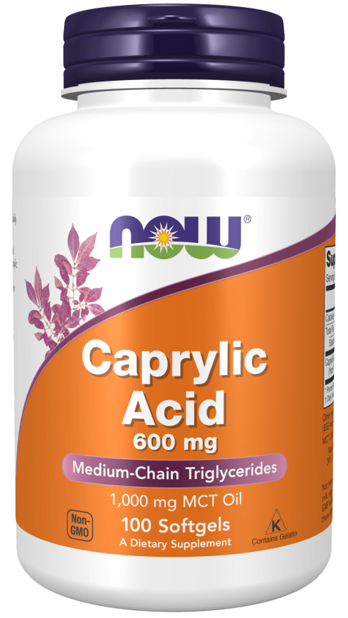 Caprylic Acid (NOW) Front