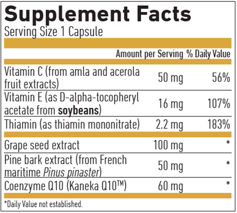 Cardio Support Q10 GOLD Biogena Supplement Facts