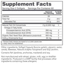 cardio tri-plex (protocol for life balance) supplement facts