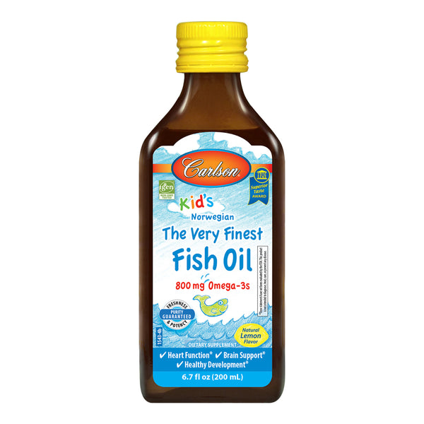 Carlson for Kids Fish Oil Lemon (Carlson Labs) Front