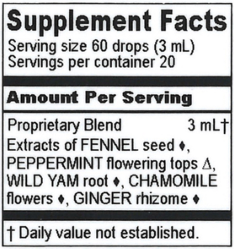 Carminative Compound (Herbalist Alchemist) Supplement Facts