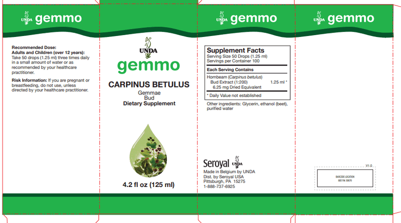 Carpinus Betulus (UNDA) label