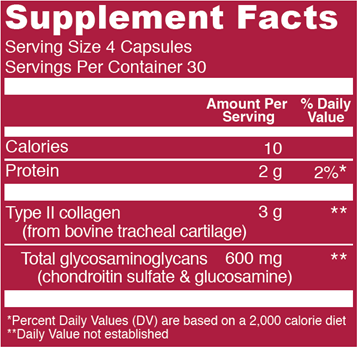 Cartilage Collagen (Vital Proteins) Supplement Facts
