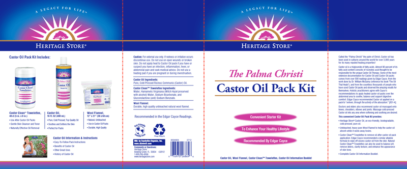 Castor Oil Pack (Heritage) Label