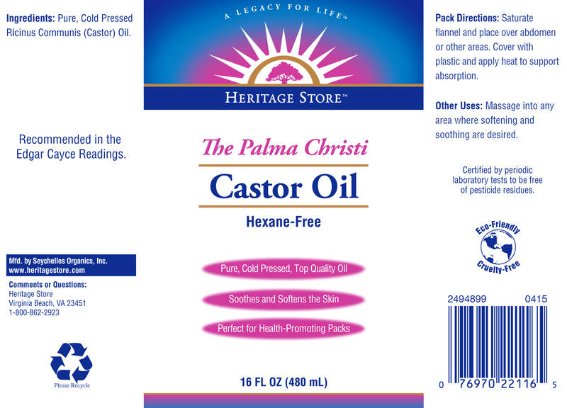 Castor Oil (Heritage) Label