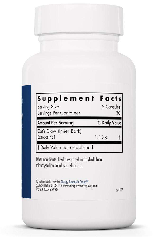 Cat's Claw Allergy Research Group Supplement