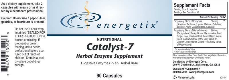 Catalyst-7 (Energetix) 90ct Label