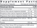 cellular forte ip-6 & inositol (integrative therapeutics) supplement facts