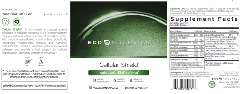 Cellular Shield (EcoNugenics) Label