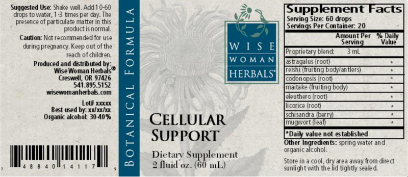 Cellular Support 2oz Wise Woman Herbals products