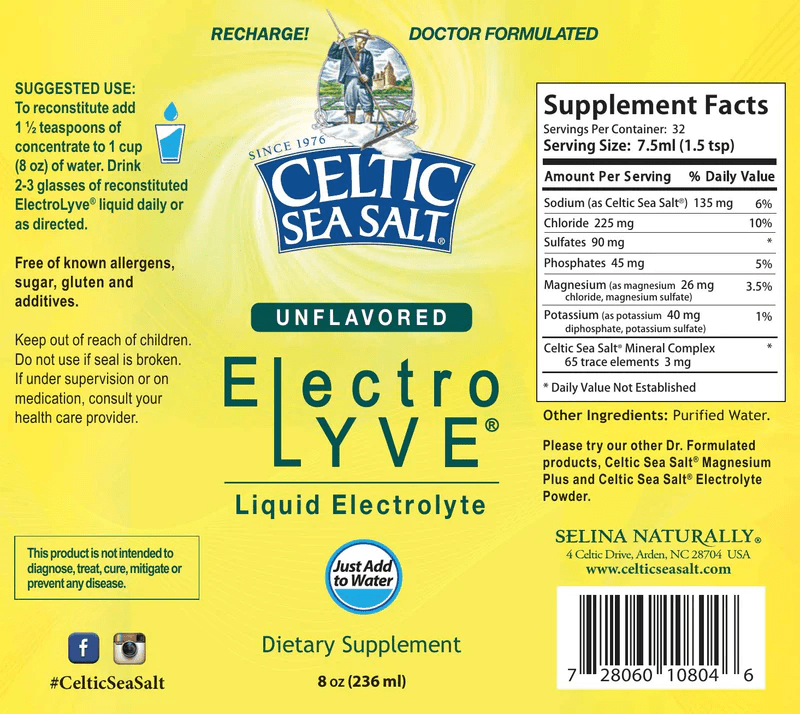Celtic Sea Salt Electrolyve (Celtic Sea Salt) Label