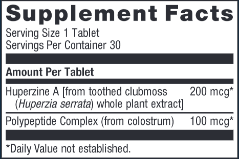 Ceriva (Metagenics) Supplement Facts