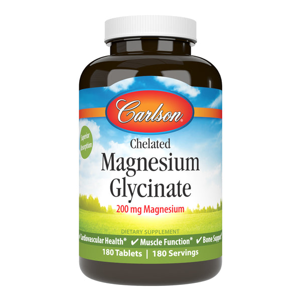 Chelated Magnesium (Carlson Labs) Front