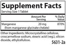 chelated manganese carlson labs supplement facts