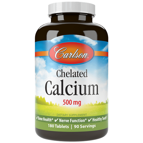 Chelated Calcium 500 mg (Carlson Labs)