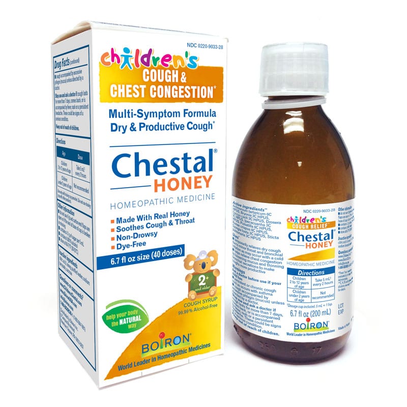 Chestal Children Cough Honey (Boiron) Front