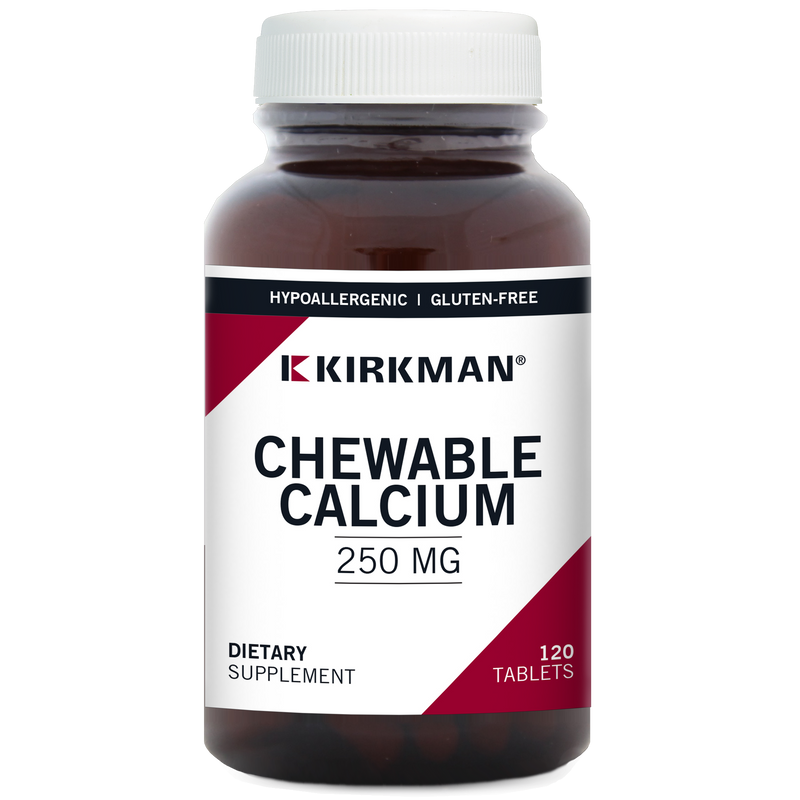 Chewable Calcium 250 mg (Kirkman Labs) Front