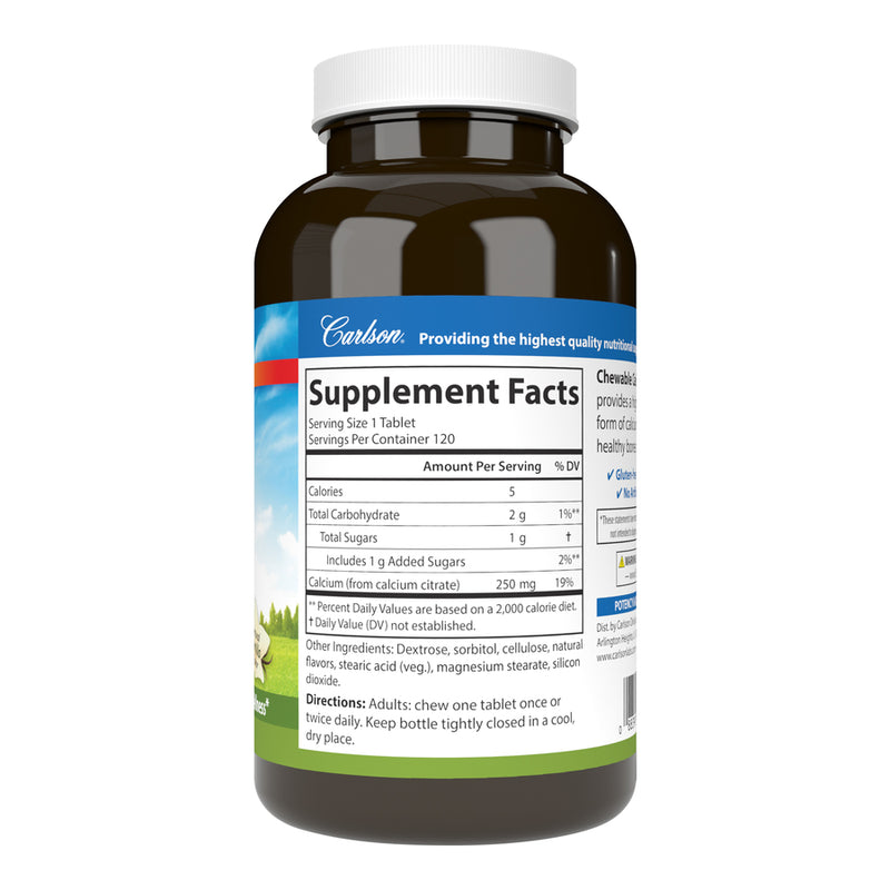 buy chewable calcium citrate carlson labs