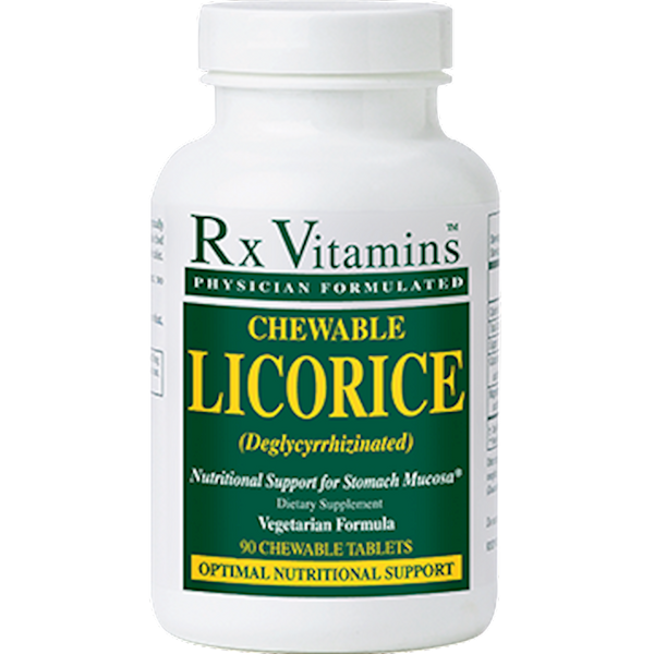 Chewable Licorice DGL (Rx Vitamins) Front