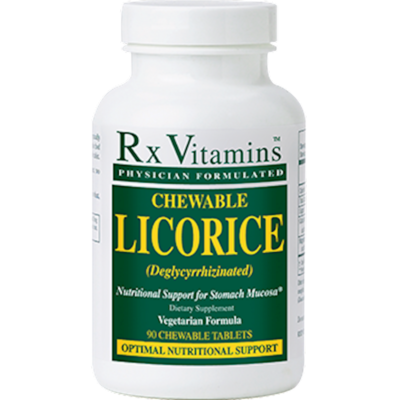 Chewable Licorice DGL (Rx Vitamins) Front