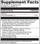 chewable kidbiotic (little davinci) supplement facts