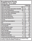 Children's Chewable Vita-Mins Progena Supplement Facts