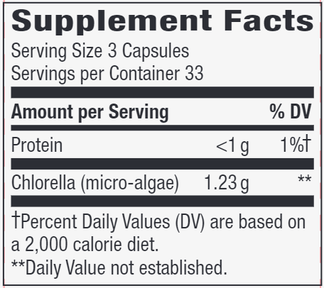 Chlorella 410 mg (Nature's Way) Supplement Facts