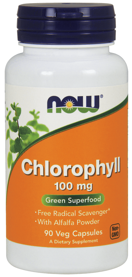 Chlorophyll 100 mg (NOW) Front